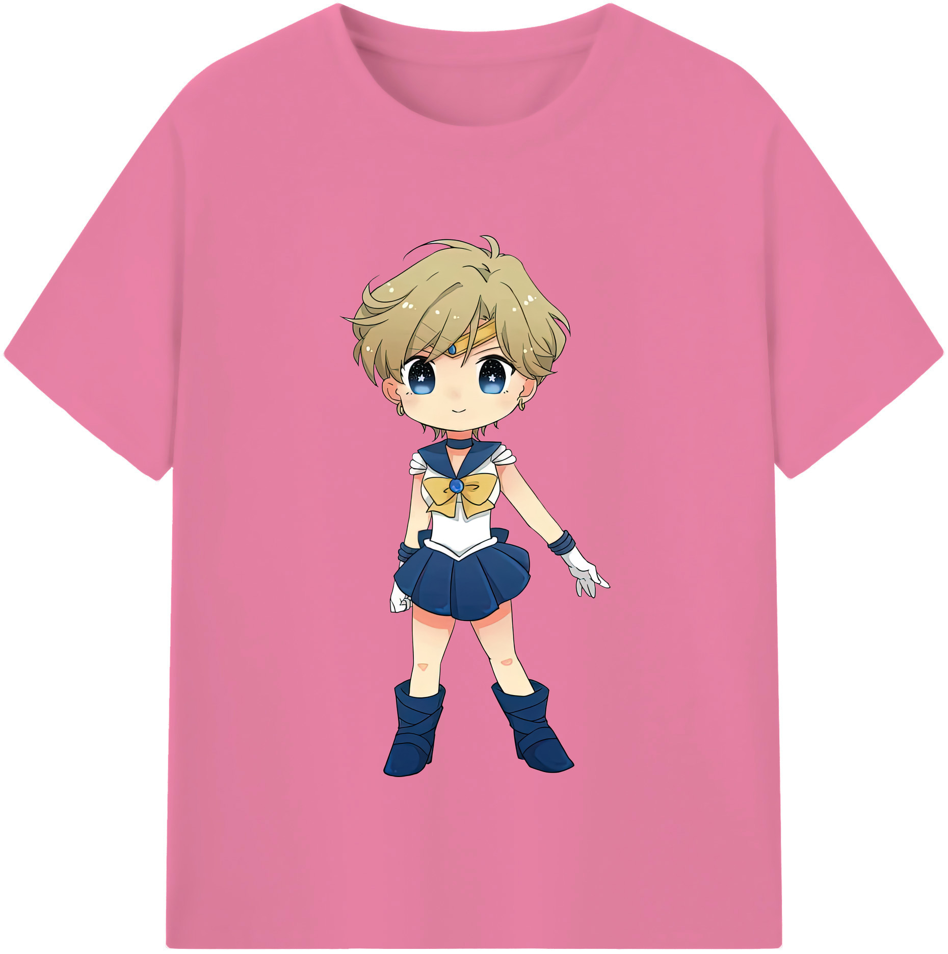 （画像用） 美少女戦士セーラームーン 天王はるか Sailor Moon Tenoh Haruka 綿100％半袖Tシャツ（フロントプリント）